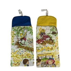 Vintage 1970’s Holly Hobbie Quilted Appliance Covers